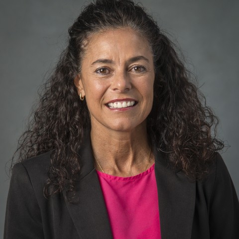 Principal Marcy Baez poses for a photograph, September 2, 2015.