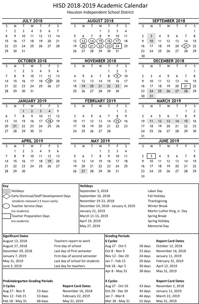 Academic calendar for 201819 school year available online now News Blog