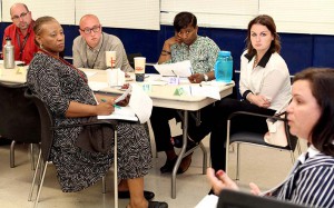 A select group of teachers recently attended a focus group at the Ryan Professional Learning Center to review and give feedback on changes to the district's Instructional Practices Rubric.