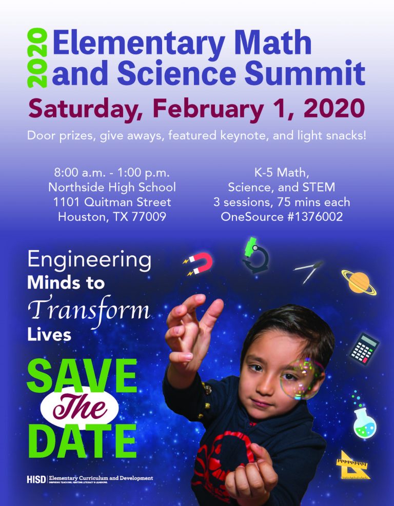 2020 Elementary Math & Science Summit | HISD | Employee News: HISD’s ...