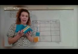 3rd Math – Place value – chart and concrete models