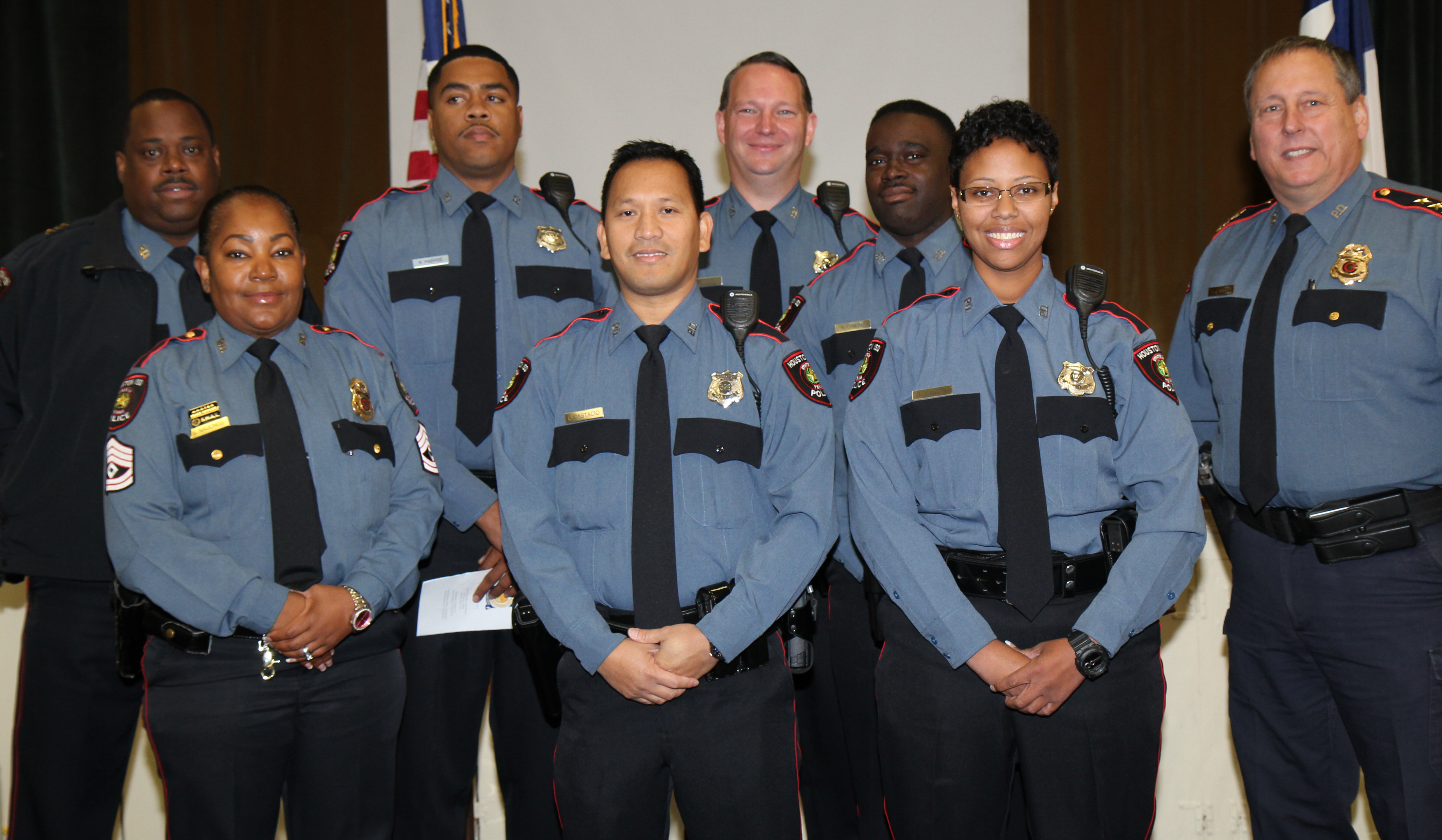 HISD Police Department welcomes five new officers, promotes sergeant in