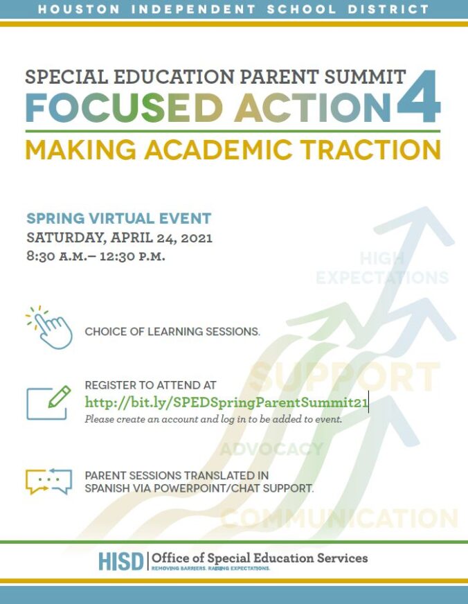 Special Education Spring Virtual Parent Summit set for April 24 News Blog