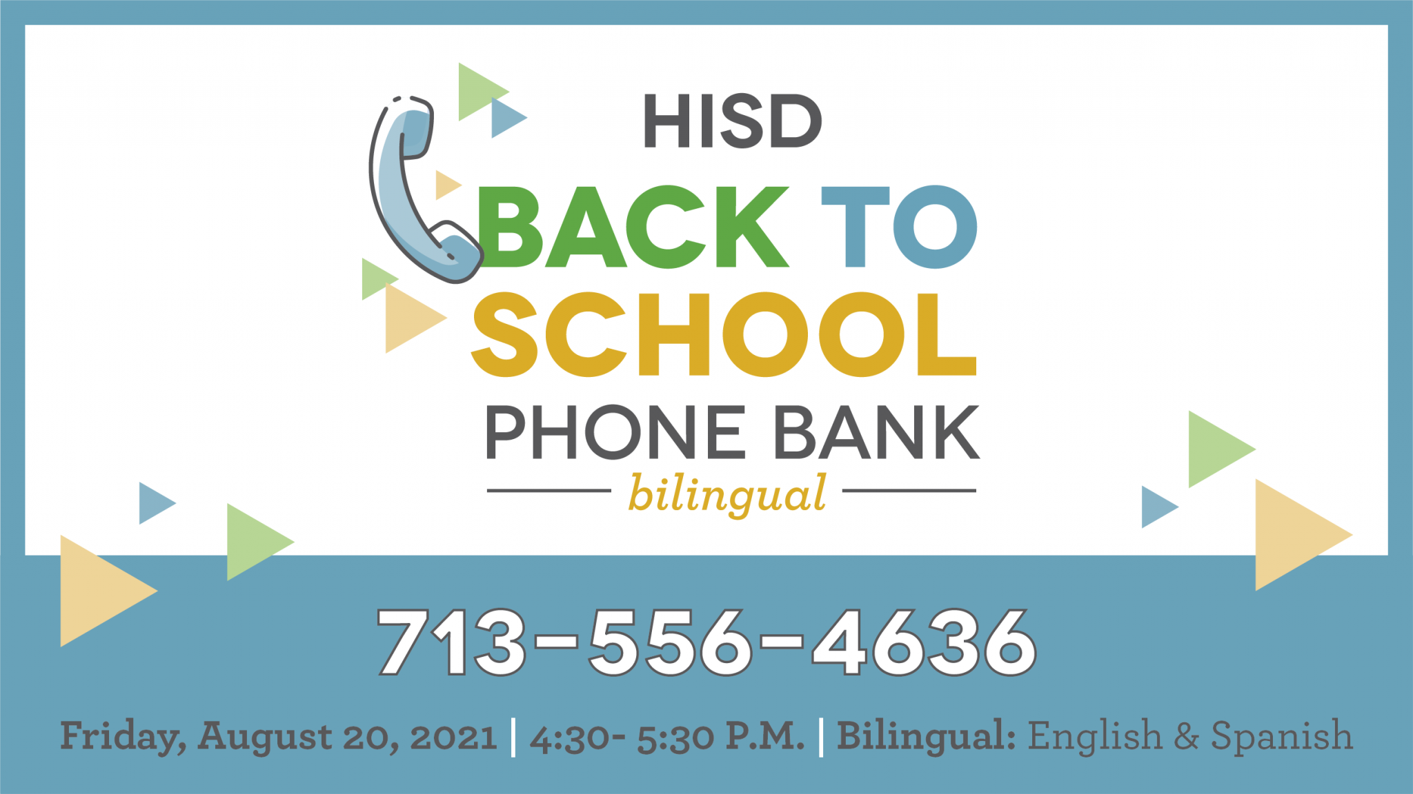 HISD to host Back to School phone bank News Blog