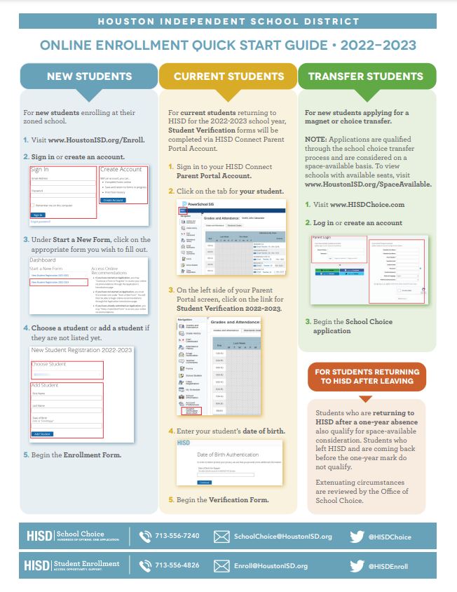 Online enrolment in kindergarten