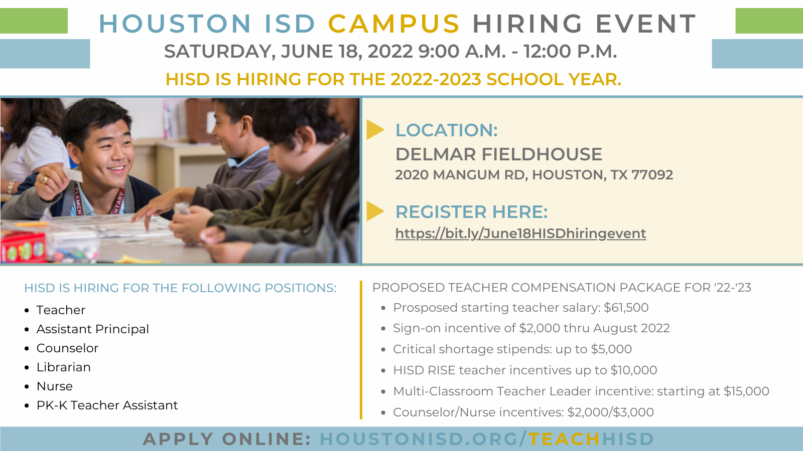 HISD Campus Hiring Event June 18 Open To All Candidates - News Blog