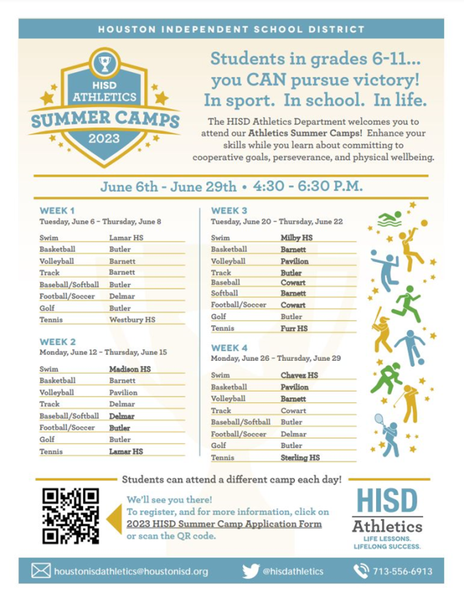 HISD Athletics to host free summer camps for students - News Blog