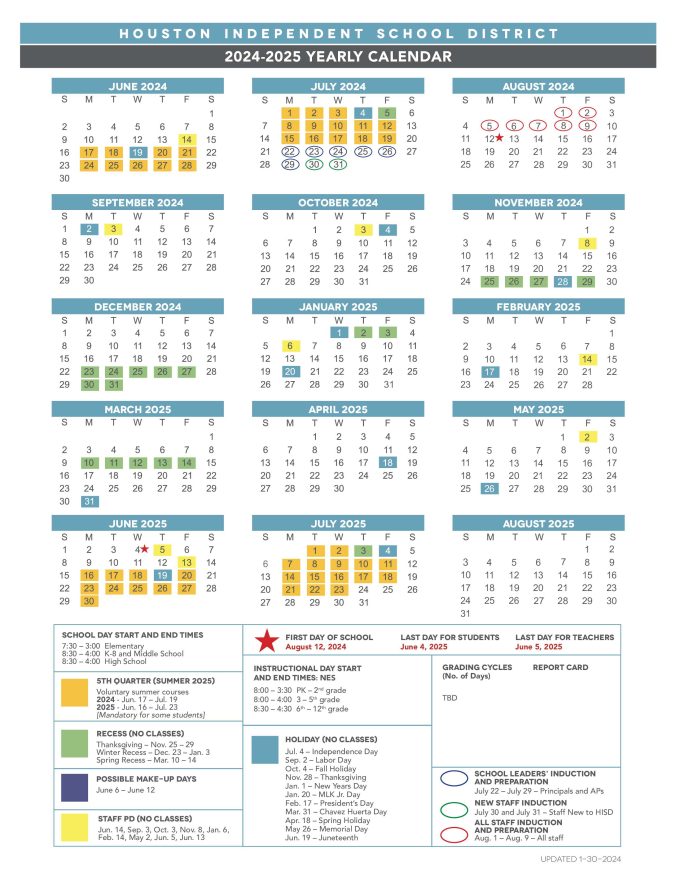 Hisd School Calendar 2024 2024 Paule