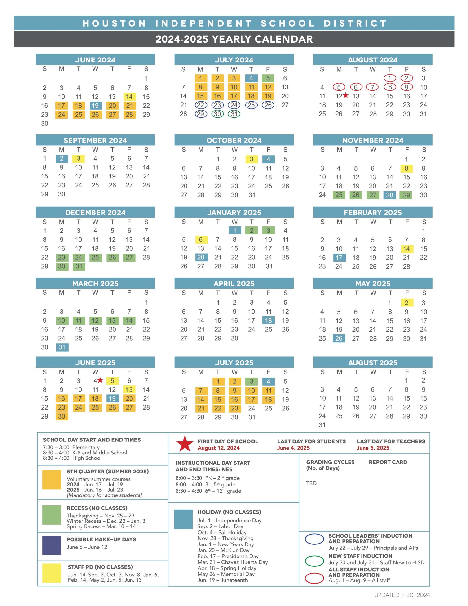 Hisd Academic Calendar 2024 2024 Tx Caro Martha