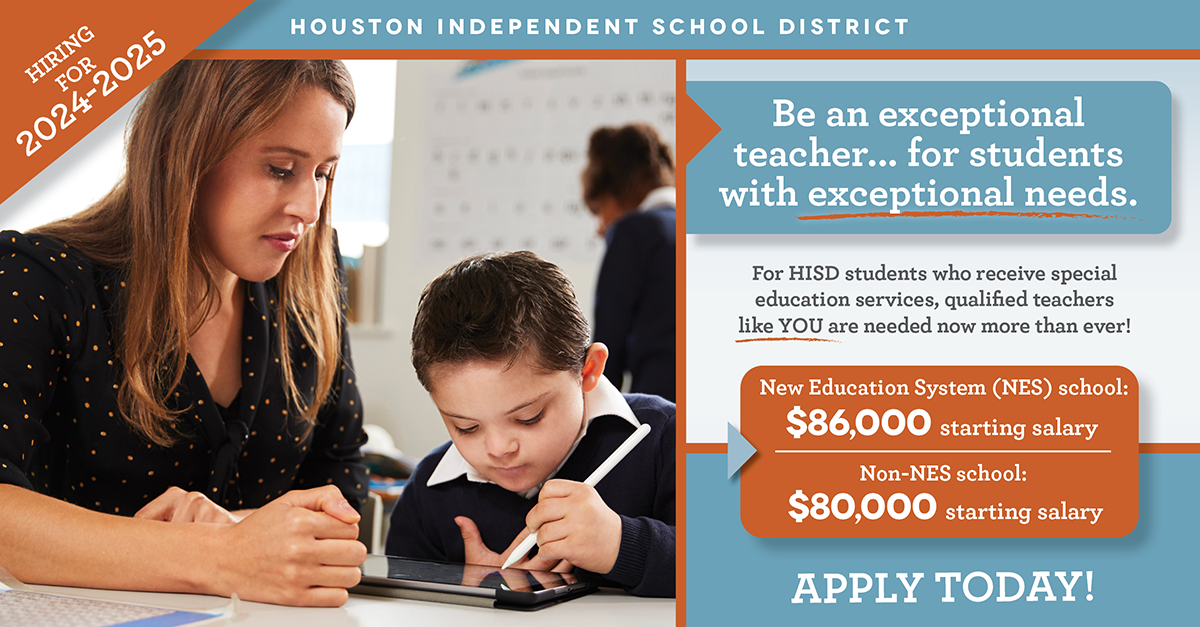 HISD raises salaries for Special Education teachers across the District