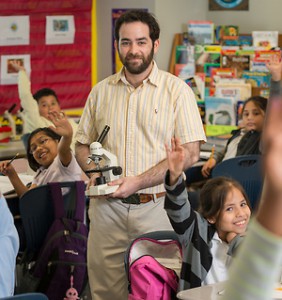 Robert Uzick teaches science at Cunningham Elementary School, May 14, 2015.